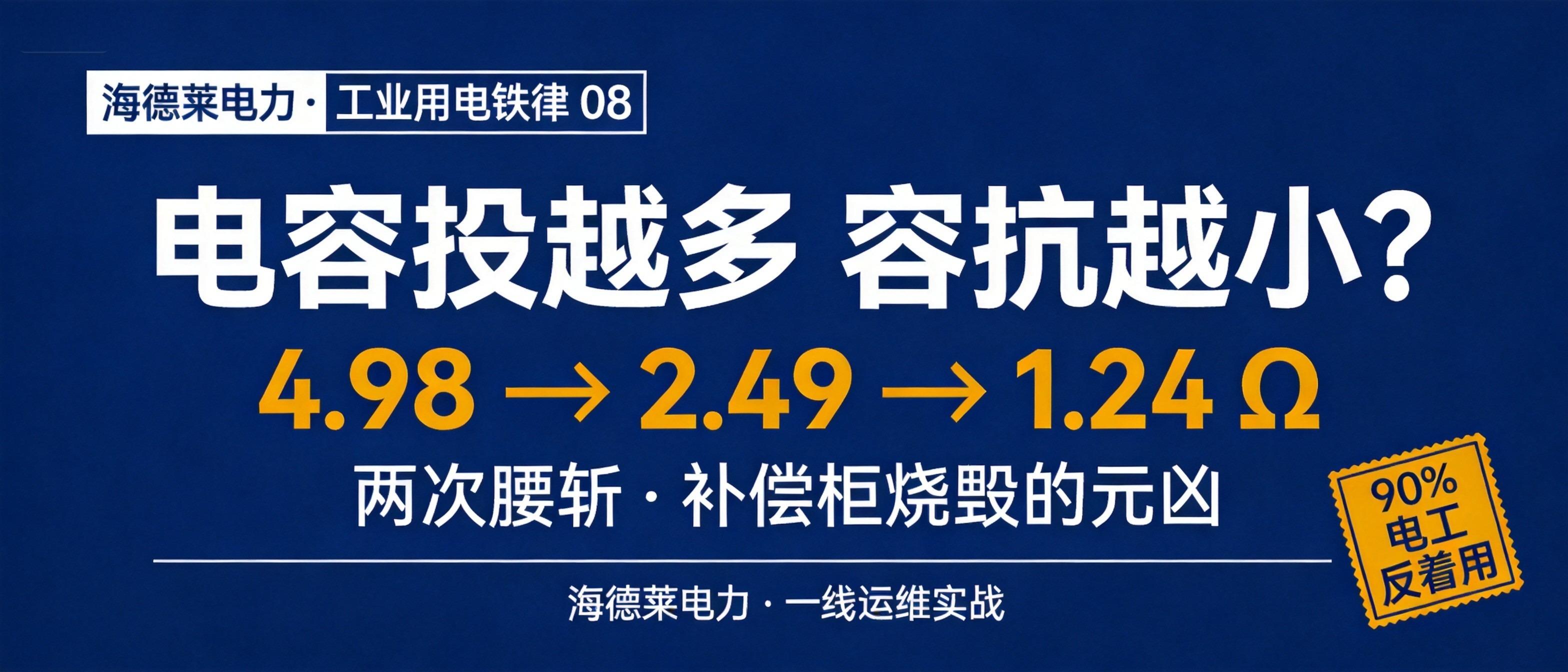 无功补偿中电容投切越多，容抗越小的核心原理与实例